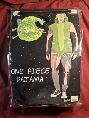 Rick and Morty Pickle Rick One Piece Pajamas Costume 2X-Large / 3X-Large