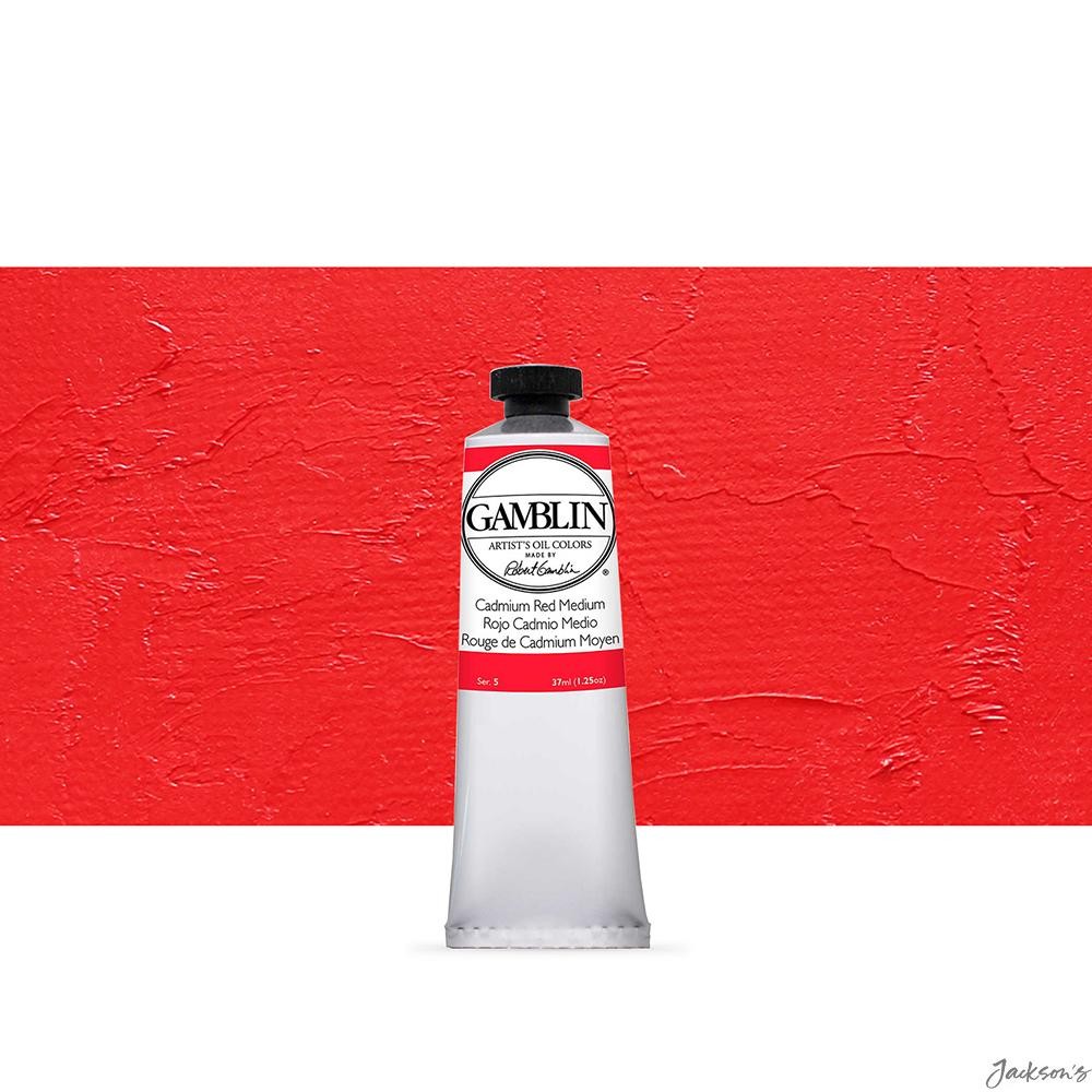 Gamblin Artists' Oil Paint Cadmium Red Medium 37ml Oil Colour Painting