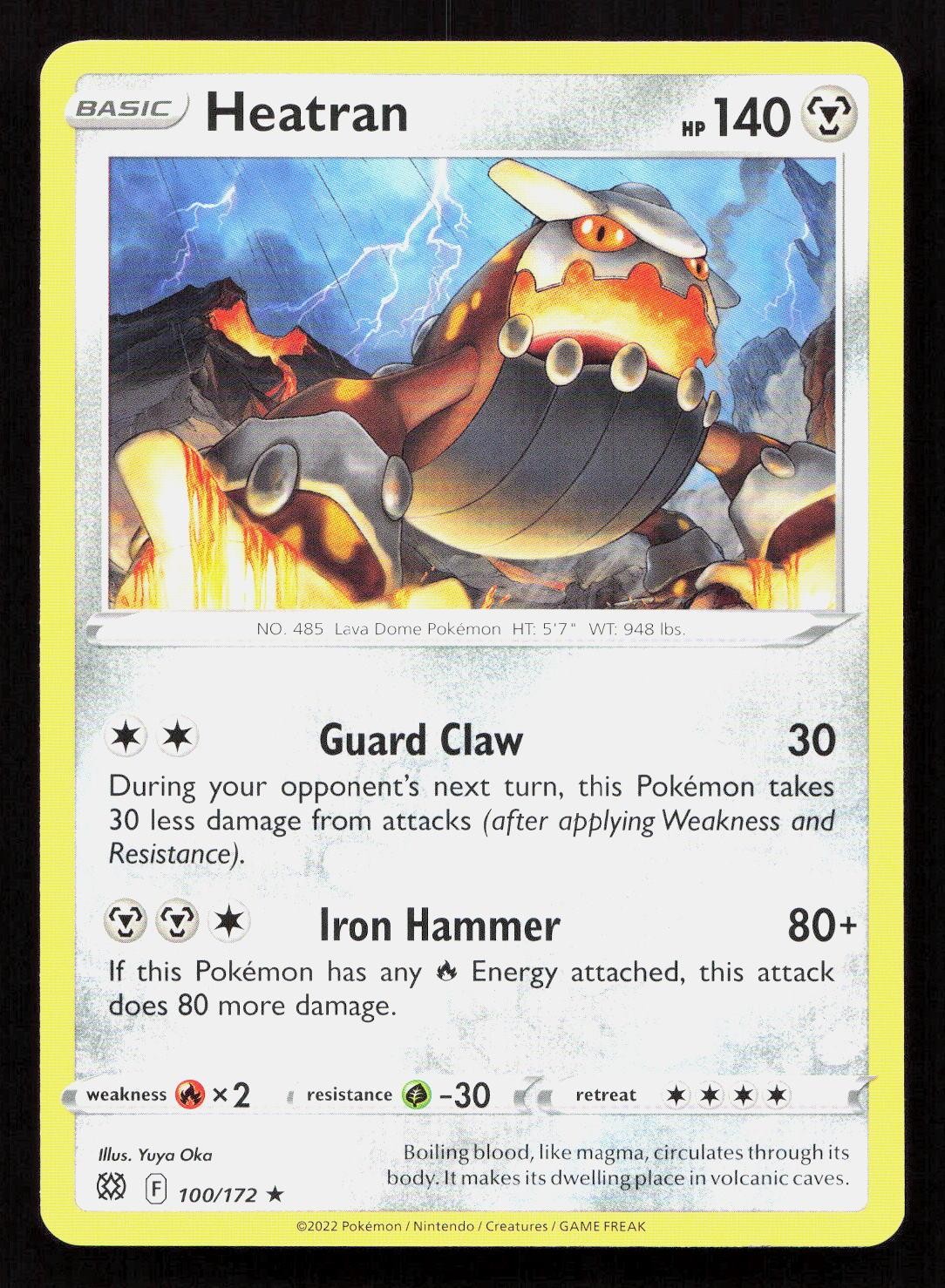 Pokemon HEATRAN 100/172 BRILLIANT STARS