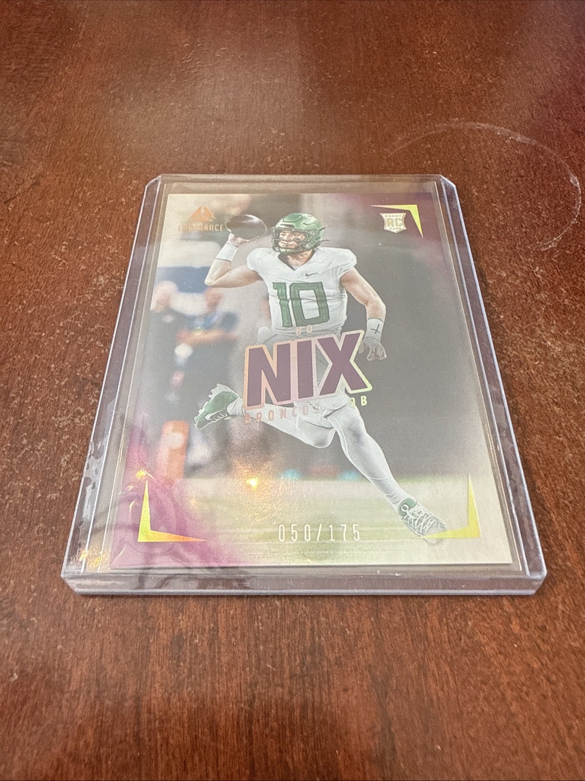 2024 Panini Luminance #130 Bo Nix Purple /175 Denver Broncos