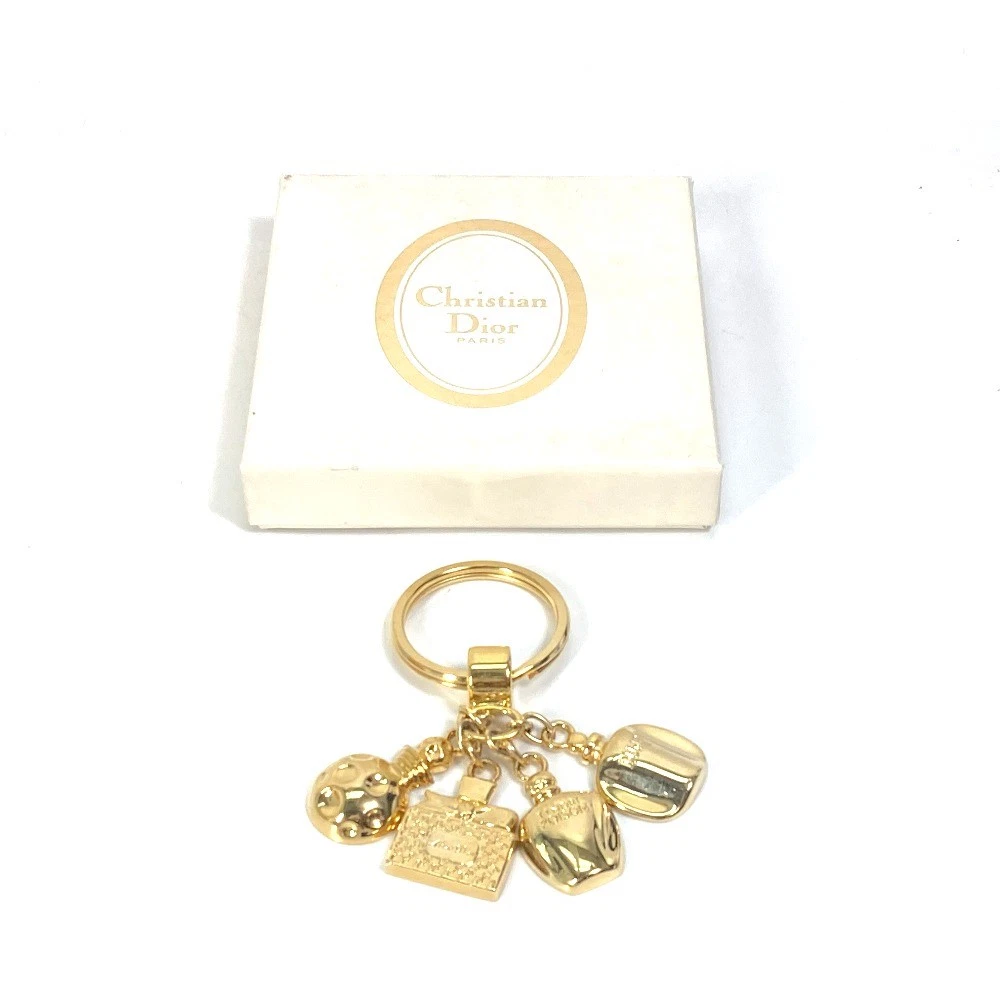 Christian Dior Sacchetto Profumo Charm Portachiavi Portachiavi Gp Donna Oro