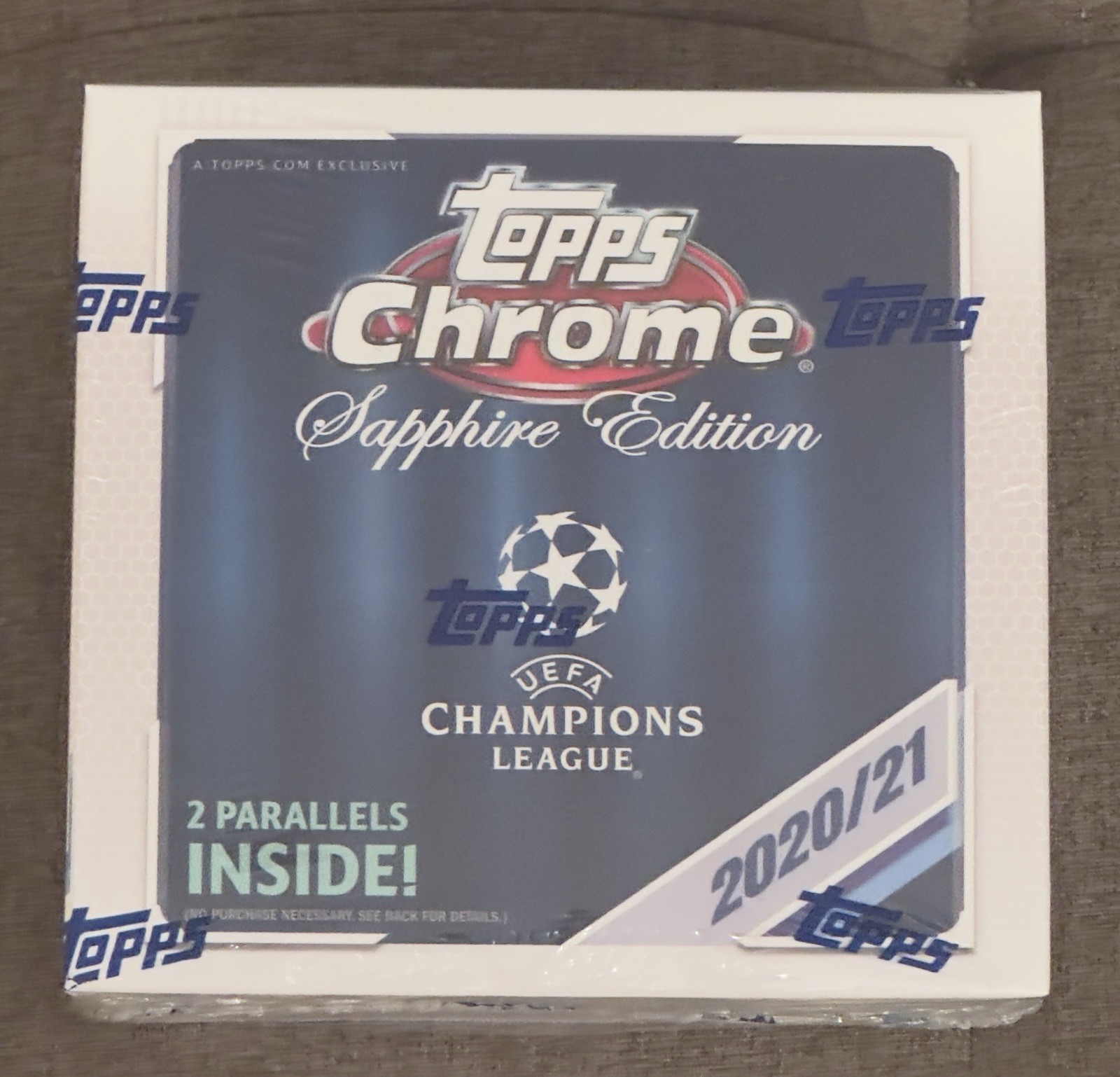 New Factory Sealed Topps Chrome Sapphire Edition UEFA Hobby Box  2020-21