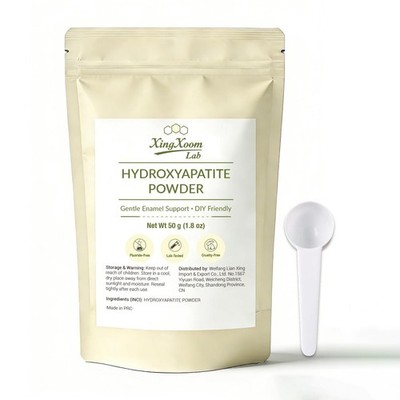 Hydroxyapatite Powder Fluoride-Free Non-Toxic DIY Toothpaste Ingredient 1.8 oz