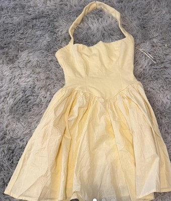 Yellow Halter Dress Windsor Size XS