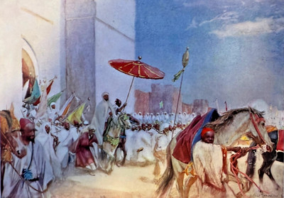1903 Sultan of Morocco Journey to Fez illustrated
