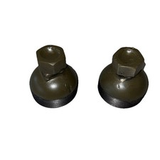 Vintage Military M-series Wheel Hub Threaded Covers Caps Jeeps Or Trailers 2 Vintage Military M-series Wheel Hub Threaded Covers Caps Jeeps Or Trailers 2