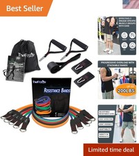 Lightweight Exercise Resistance Bands with Handles - 20-300 lbs Adjustable