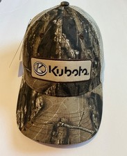 Kubota Structured Cap Mossy Oak Country Camo Fabric Tan Mesh Back New