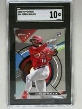 2023 Topps Finest Jordan Walker #60 Rookie RC SGC 10 GM MT Cardinals 🔥💪🔥