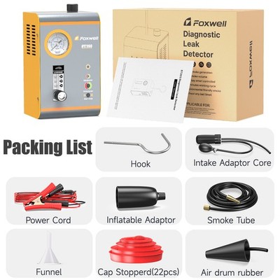 Automotive EVAP Smoke Machine Leak Detector Pipe System Vacuum Diagnostic Tester