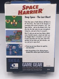 Space harrier Sega Game Gear Super RARE Factory-Sealed Authentic USA Version  