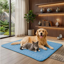 Dog Cooling Mat Pet Bed Summer Ice Pad Washable Cool Blanket For Large Dogs Cats