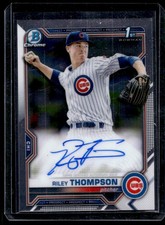 2021 Bowman Chrome Prospect Autographs Riley Thompson RC Auto Chicago Cubs