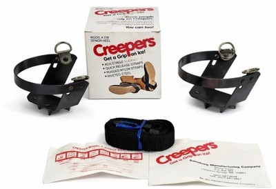 Vintage Creepers Get A Grip on Ice Riveted Steel Spike Cleats Model # 238 USA