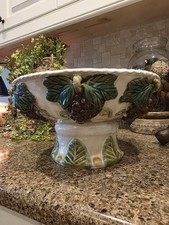 Vintage Italian Ceramic Majolica Terracotta F...