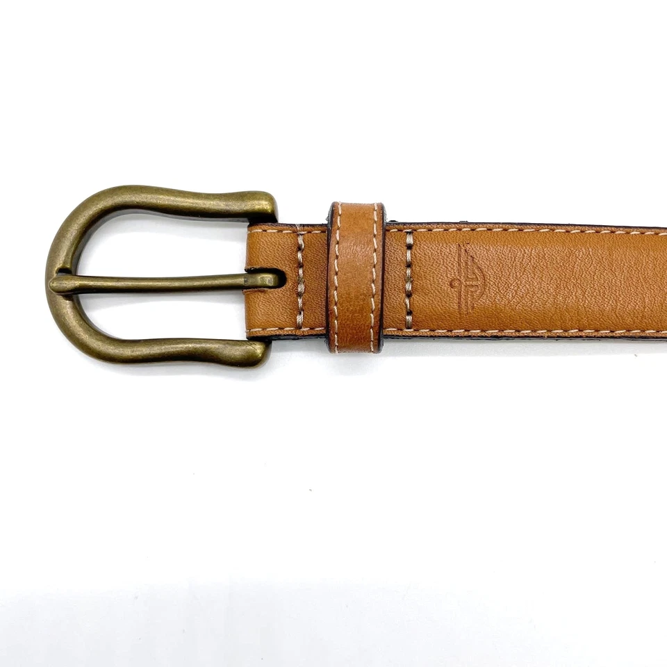 Cinturón Dockers Mujer M Colorblock Western Marrón Rojo Negro Cuero Latón Foto 2 de 4