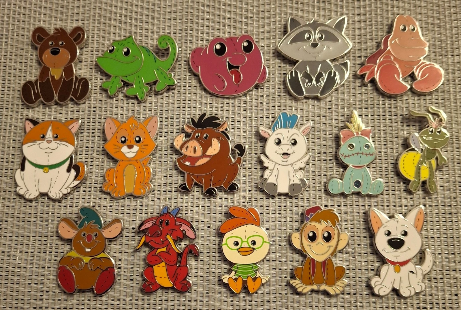 2024 Disney PIXIE PLUSH 💥 16 Pin Mystery Set! 💥 Scrump, Gus, Mushu Bolt Pumba!