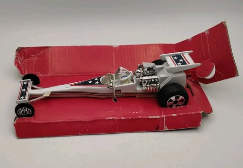 Vintage EVEL KNIEVEL 1976 Precision Miniatures Dragster by Ideal Toy HK