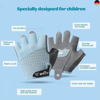 Fahrradhandschuhe Kinder, Reithandschuhe Kinder für Mädchen und Jungen, S
