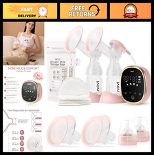 Portable Hospital-Grade Double Electric Breast Pump, 4 Modes, 9 Levels, Anti-Bac