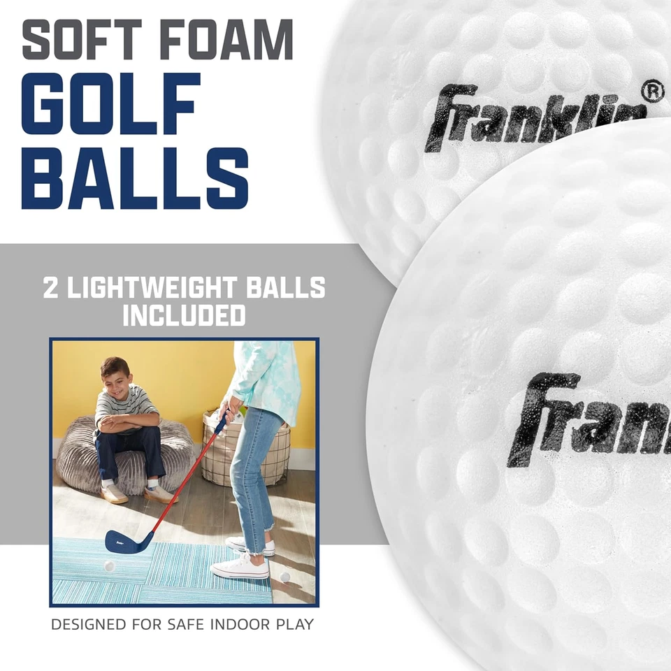 Kids Golf Set 28" Club with Oversized Head 2 Foam Balls Ergornomic Hand Grip - Image 4 of 4