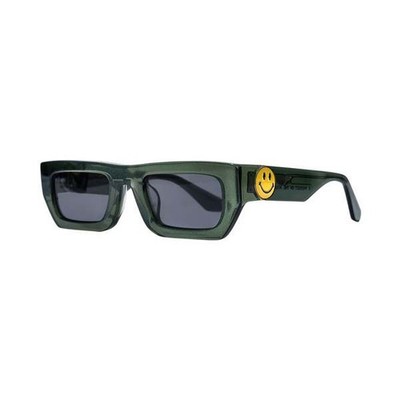  Market Studio Sunglasses  In Green Acetate / Black Lense