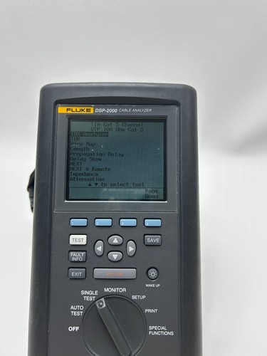 Fluke DSP-2000 Digital LAN Cable Analyzer & DSP-2000SR Smart Remote Tester Kit - Picture 8 of 24