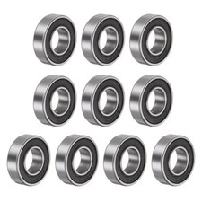 10pcs 6002-2RS Deep Groove Ball Bearings, Chrome Steel Z2 Bearing 15x32x9mm