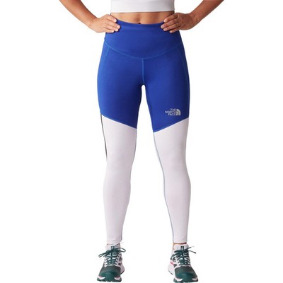 The North Face Run Womens Running Tights Blue Lightweight Breathable Sports