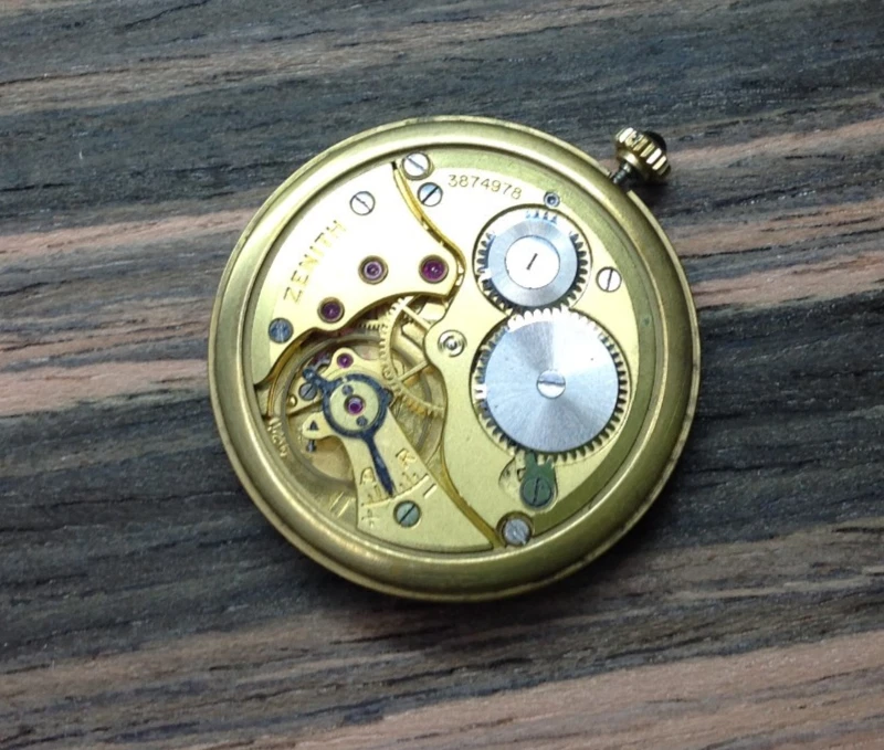 Zenith cal. Movimiento, esfera y manecillas de reloj mecánico 126 - Funciona Foto 4 de 4