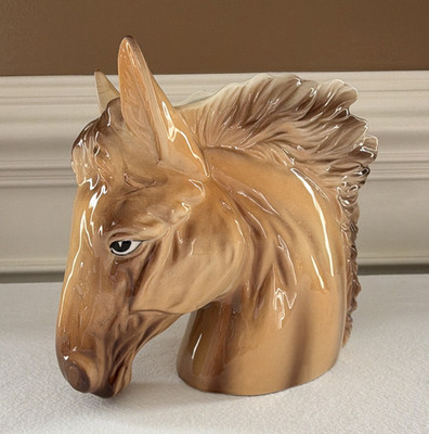 Vintage Inarco Ceramic Horse Head Figurine planter Made in Japan equestrian