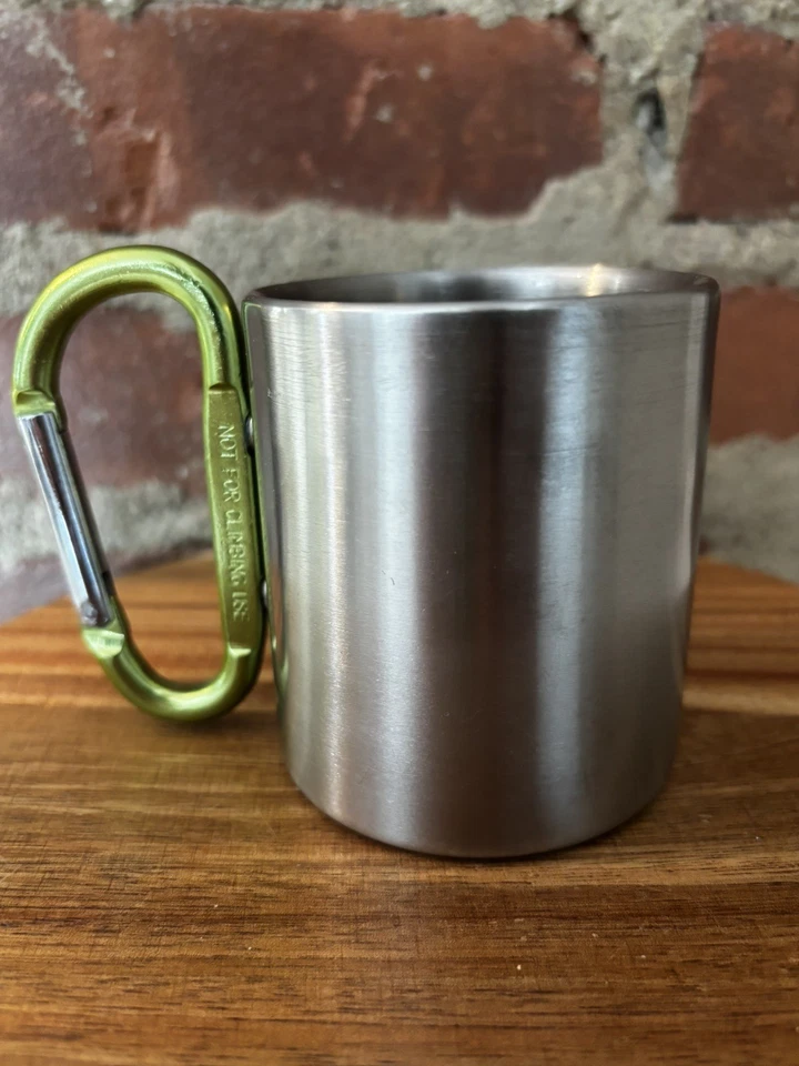 FERN Nueva Zelanda Aislado Acero Inoxidable Camping Taza/Taza Mosquetón Mango Foto 4 de 4