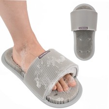 Shower Foot Scrubber,Soft Silicone Bristles with Non-Slip Suction Cups - Clea...