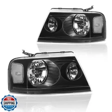 DimFlux Headlight Assembly, Headlights Kit Compatible with 2004-2008 Ford F15