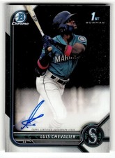 2022 Bowman Chrome #CPA-LC Luis Chevalier Prospect Autographs