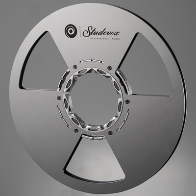 Studevox 10.5'' Polished Silver Aluminium Empty Tape Reel For Reel Tape Recorders