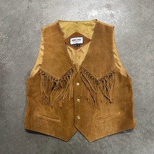 Minnetonka Genuine Leather Brown Suede Western Fringe Vest