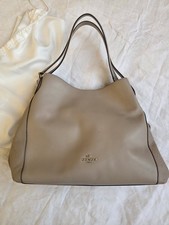 Coach Eddie bag large off white beige