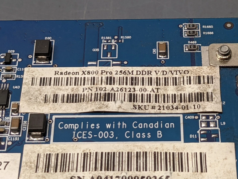 SAPPHIRE RADEON X800 PRO 256MB GDDR3 SDRAM AGP  DVI VGA S-VIDEO NICE - Image 4 of 4