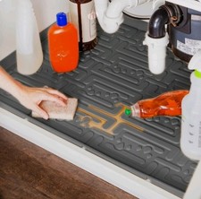 Xtreme Matten Original Unter Waschbecken Unterschrank Matte grau rechteckig 34x22x0,125"