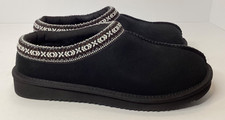 Kirkland Unisex Shearling Slipper Black Men  s 6 Women  s 7 NIB