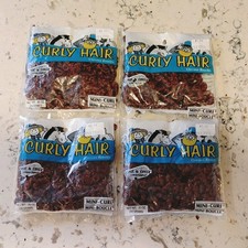 Vintage Curly Doll Hair Lot Of 4 Autumn Brown 06-600 One Only Creations NOS