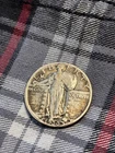 1930 Standing Liberty Quarter Silver 90% AB5 Toned Toning