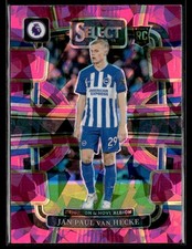 2023-24 Panini Select Premier League Pink Cracked Ice #23 Jan Paul Van Hecke RC