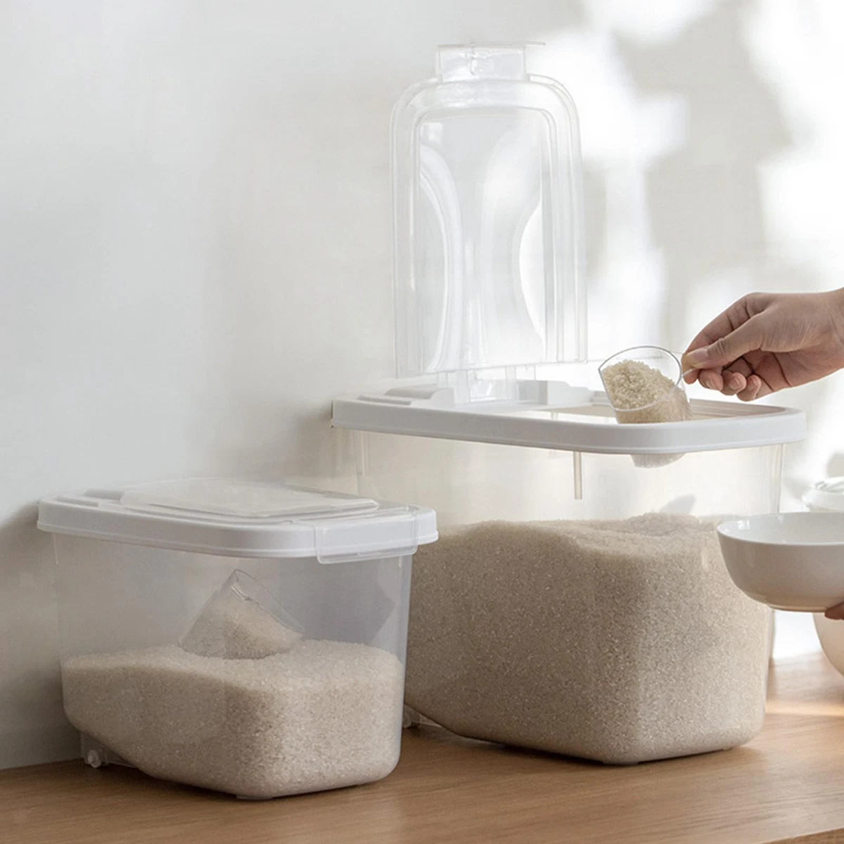 CONTENITORE CON COPERCHIO 20LT BIANCO FOODBOX COD. 143/20-BIM - Foto 5