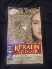 Schwarzkopf Keratin Color 9.1 Light Ash Blonde Permanent Hair Dye
