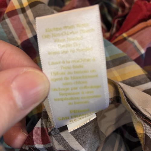 Pottery Barn PB Teen Wrangler Plaid Full/Queen Bettbezug Rot Multi Baumwolle LESEN - Bild 12 von 12