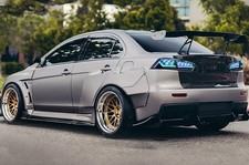 Digital Rgb Led Tail Lights For 2008-2017 Mitsubishi Lancer Evo Smoke Rear Light