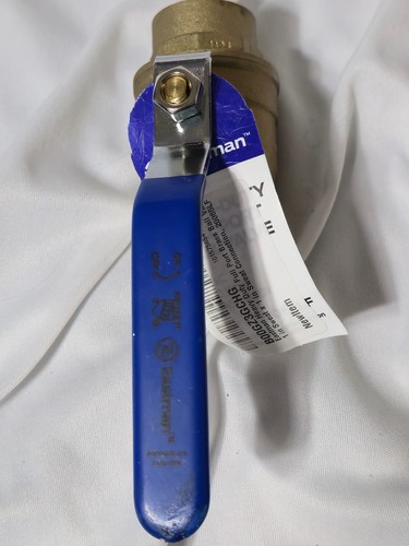 Eastman Heavy Duty Full Port Brass Ball Valve, 1 in Sweat x 1 in Sweat Connec...