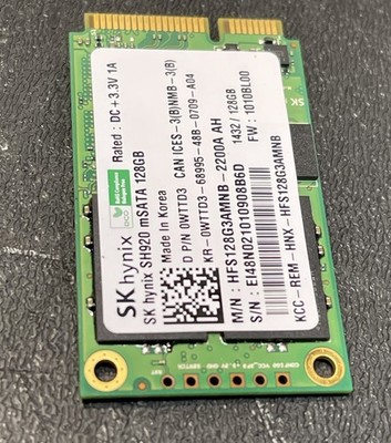 SK Hynix Hfs128g3amnb-2200a AD 128gb mSATA SSD Drive for